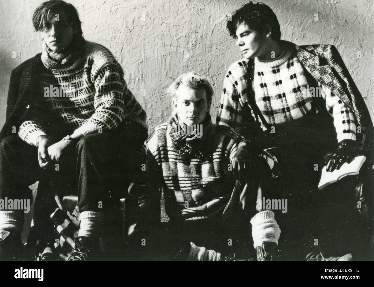 ALPHAVILLE Promotional photo of German group in April 1984. Stock Photo
