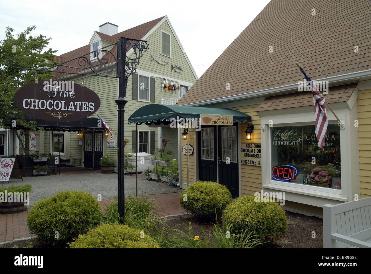 Shops in Plymouth, Massachusetts Stock Photo Alamy