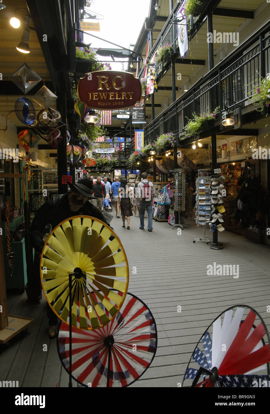 Shopping Mall, Provincetown, Massachusetts Stock Photo Alamy