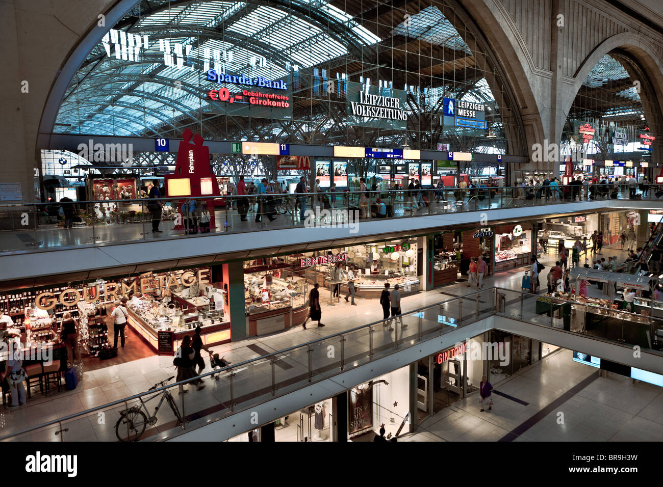 The Main Train Station In Leipzig A City In The Eastern German