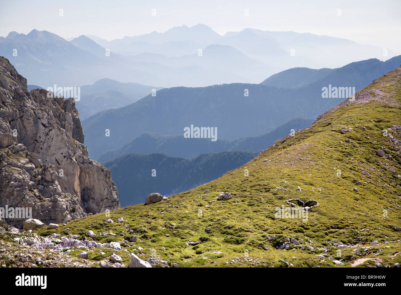 Slovenia - landcape of Julian alps Stock Photo
