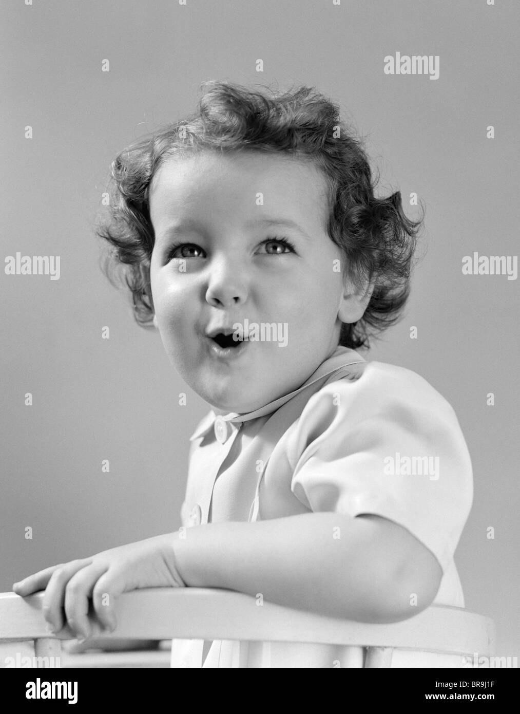 Curly Hair Vintage Girl Retro 1940s Stock Photos Curly Hair