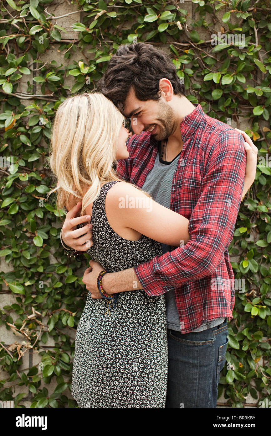 Side view affectionate man hi-res stock photography and images - Alamy