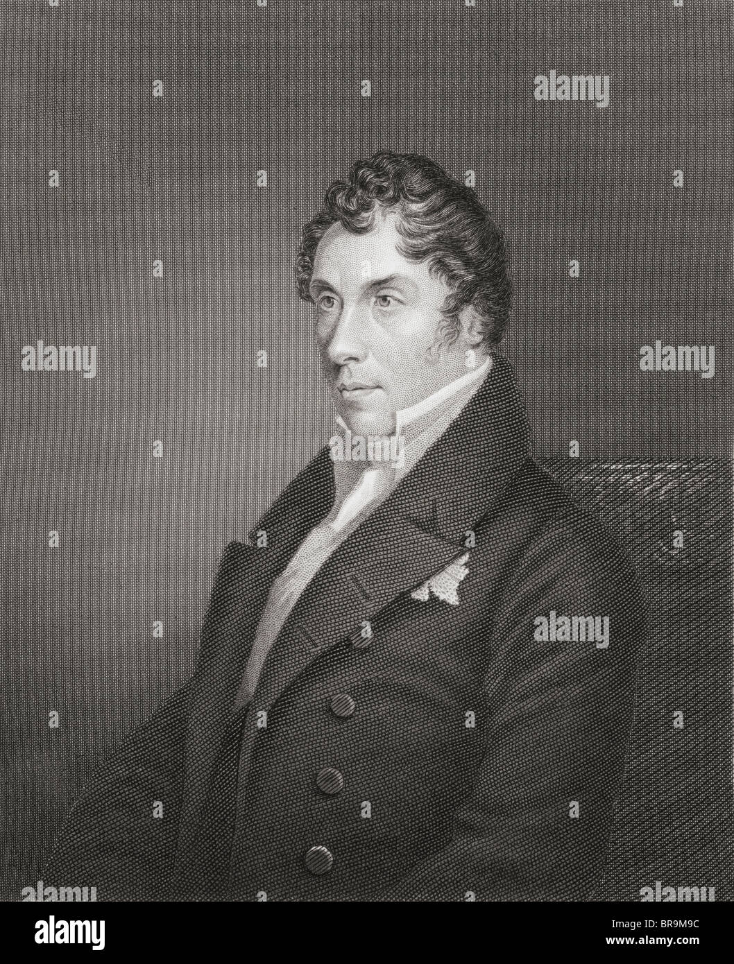 George John James Hamilton-Gordon, 5th Earl of Aberdeen, 1816 to 1864. British peer and Liberal Party politician. Stock Photo