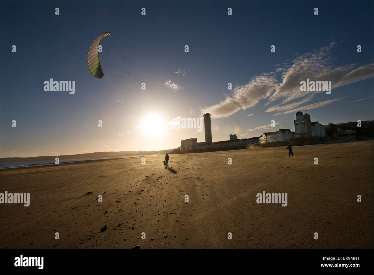 Swansea Marina Kite Flying Land Board Kiteboard fly jump power air