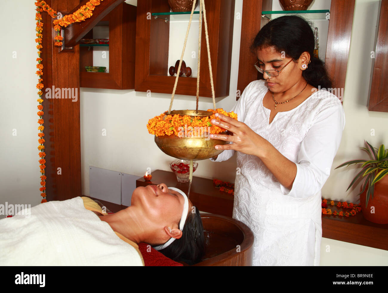 Ayurvedic treatment in India Stock Photo Alamy