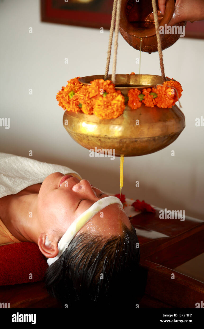 Ayurvedic treatment in India Stock Photo Alamy