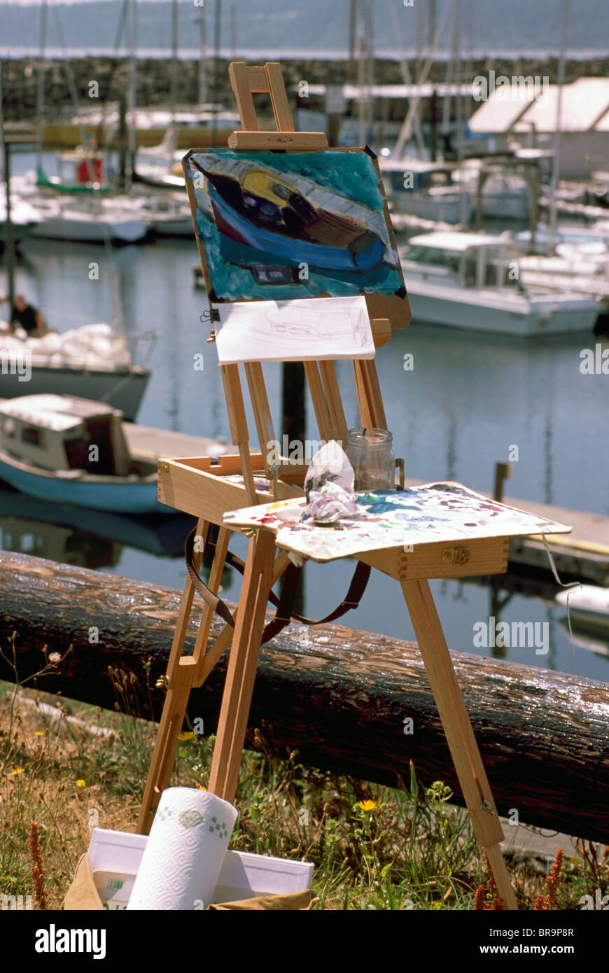Painted boat easel hires stock photography and images Alamy