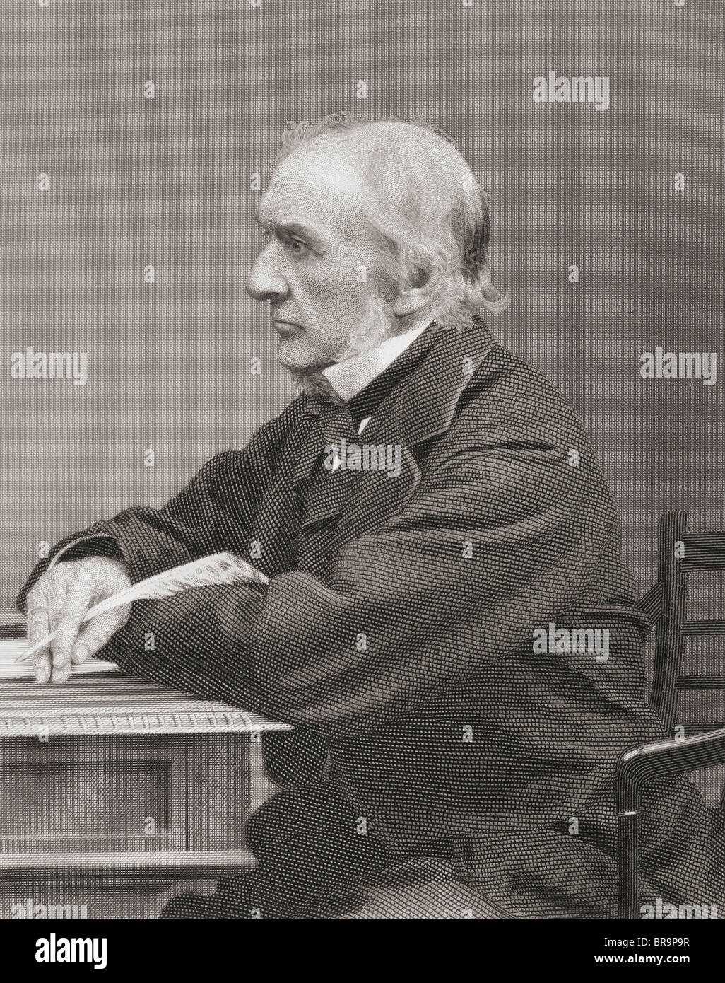 William Ewart Gladstone, 1809 to 1898. British Liberal statesman and four times Prime Minister of the United Kingdom. Stock Photo
