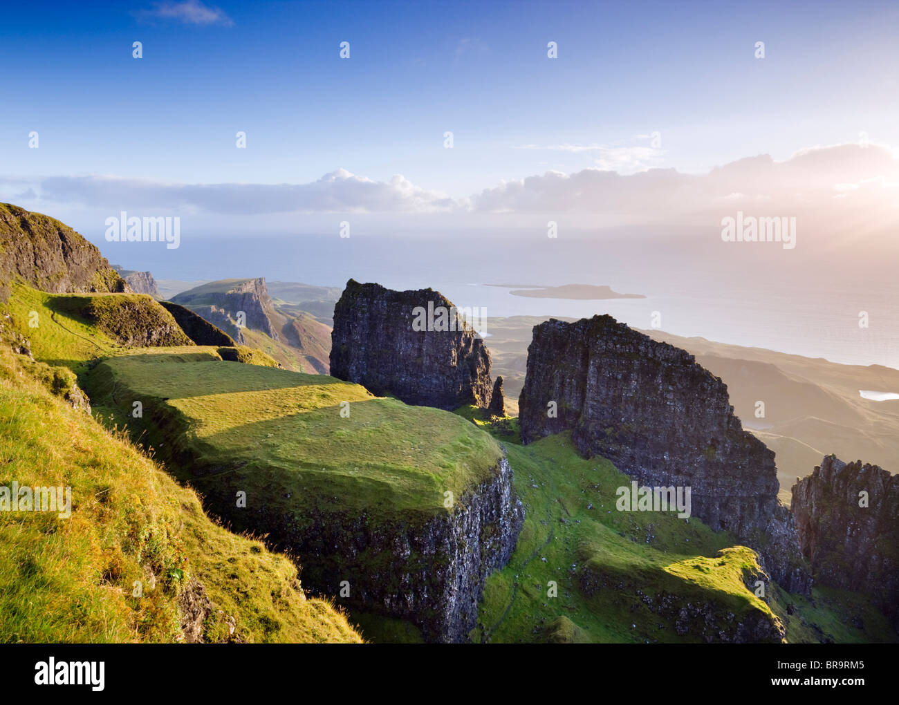 The Quiraing, Isle of Skye, Highland, Scotland, UK Stock Photo