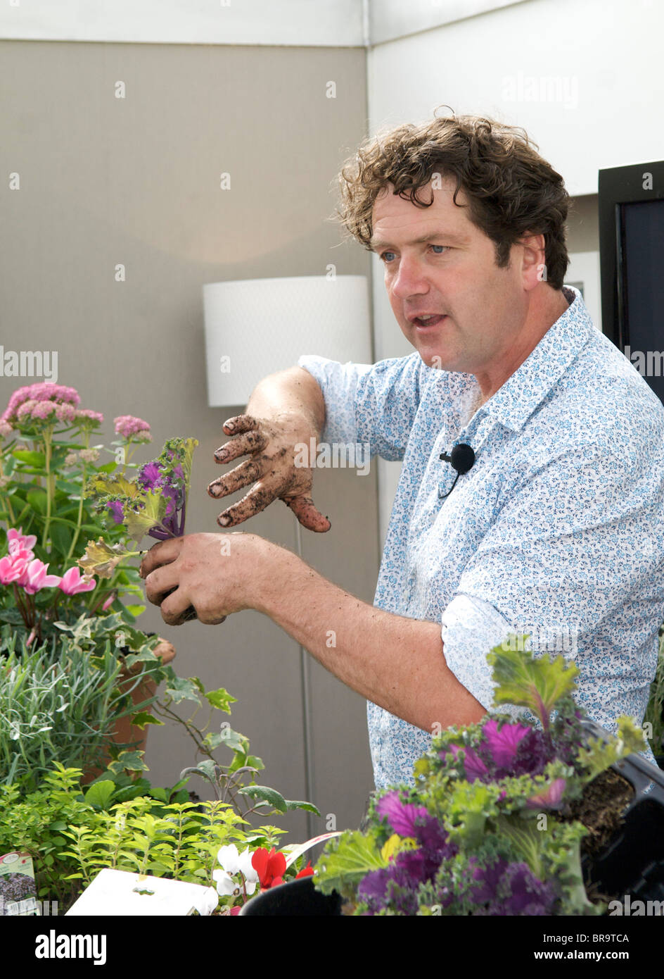 TV gardening personality Diarmuid Gavin Stock Photo