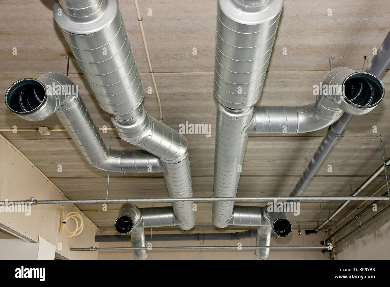 Industrial ventilation system at the ceiling Stock Photo Alamy