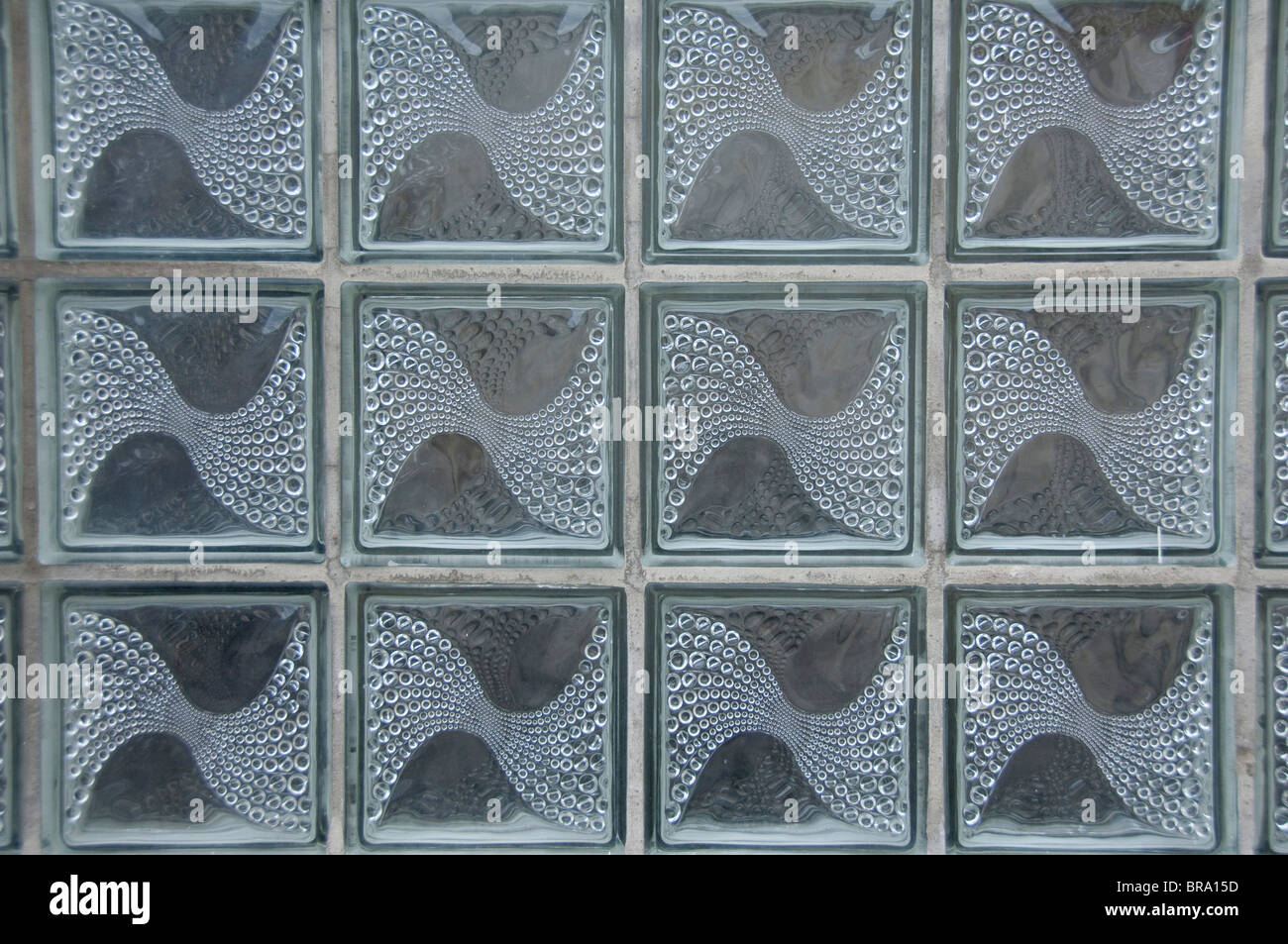 Austria, Wachau Valley, Melk. Historic downtown Melk, art glass block tile. Stock Photo