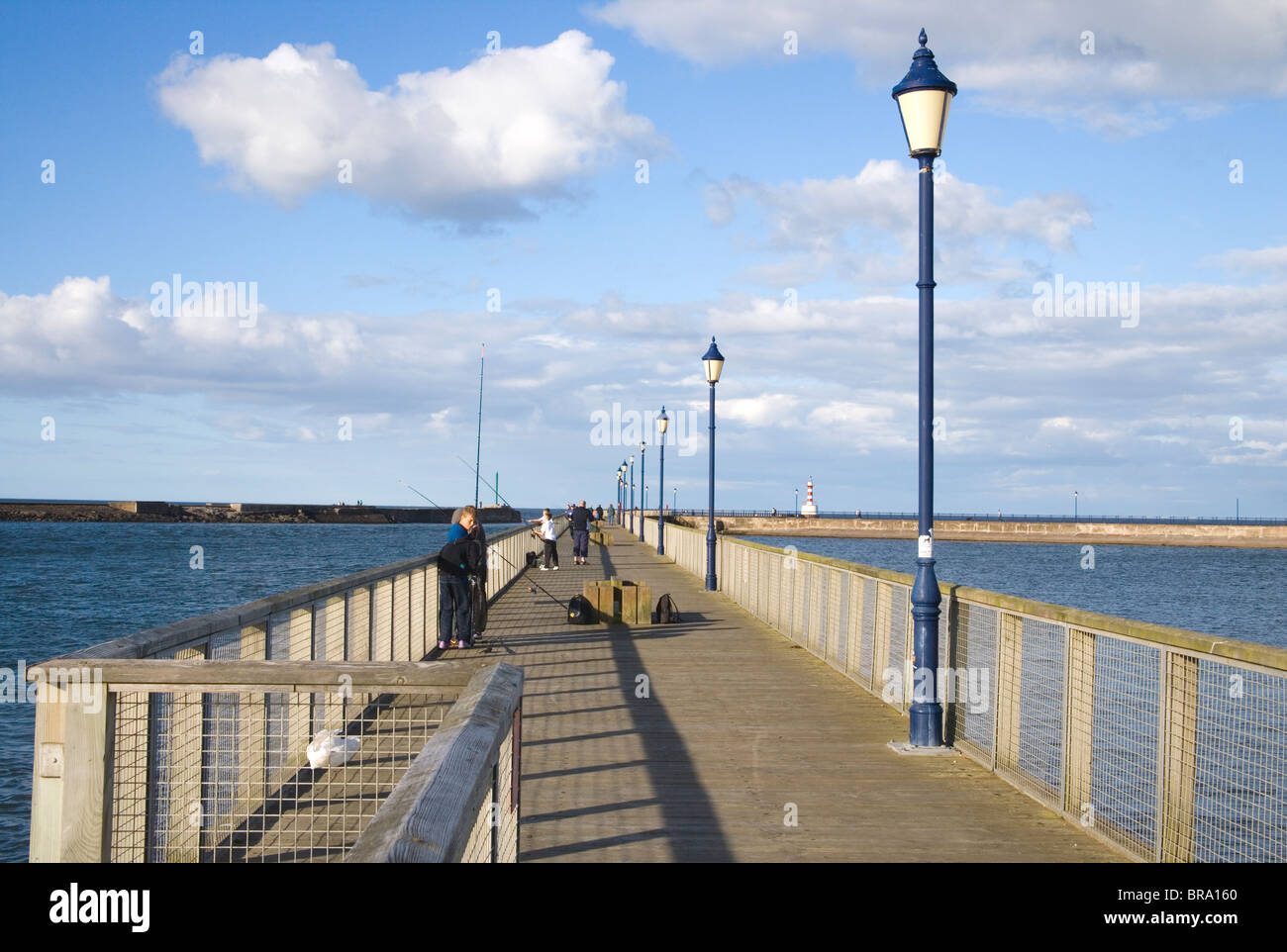 amble on the northumberland coast Stock Photo Alamy