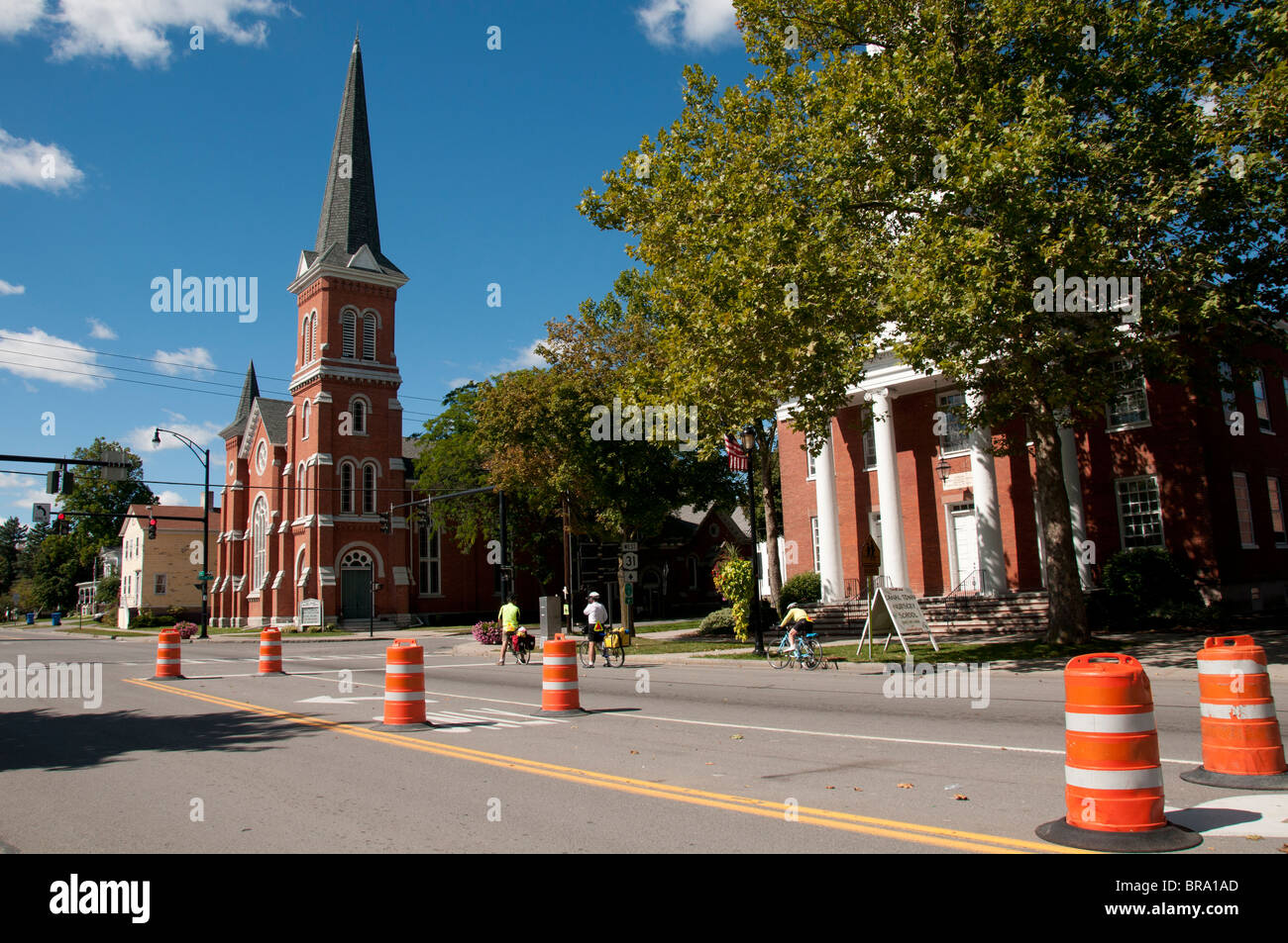 Palmyra NY USA Main street Stock Photo Alamy