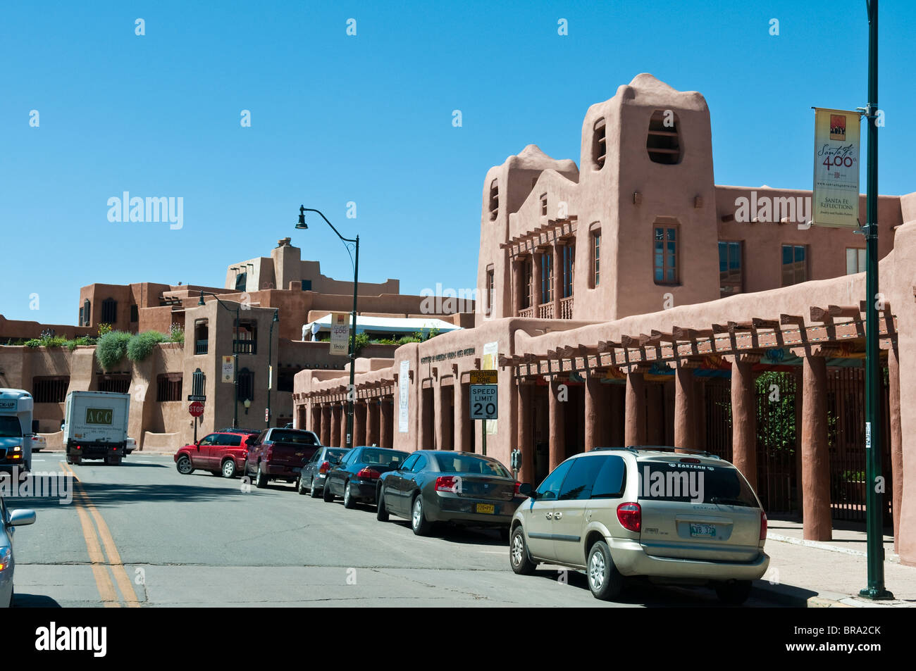 Street scene in Santa Fe New Mexico Stock Photo: 31568899 - Alamy