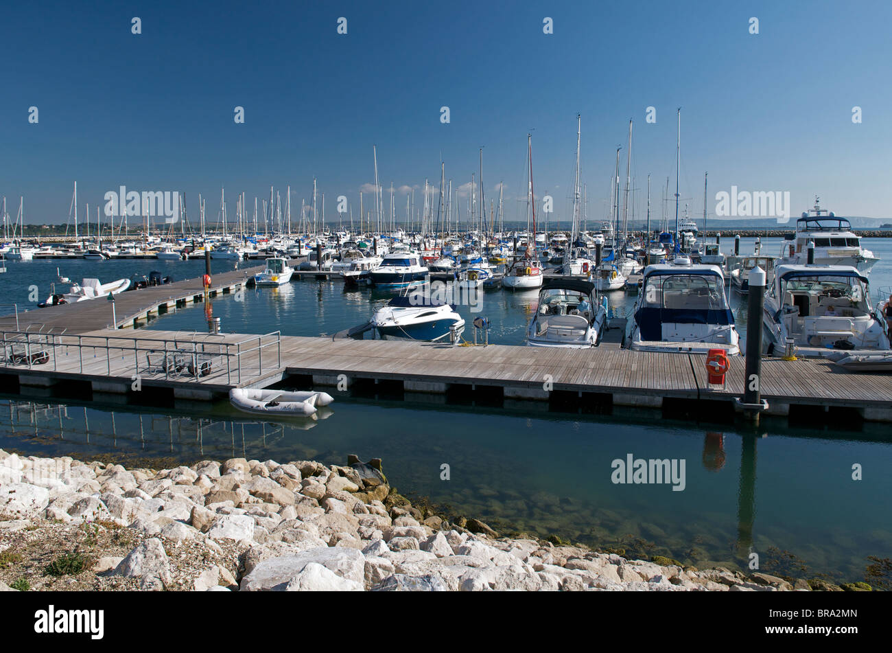Portland Marina, Dorset, England UK Stock Photo
