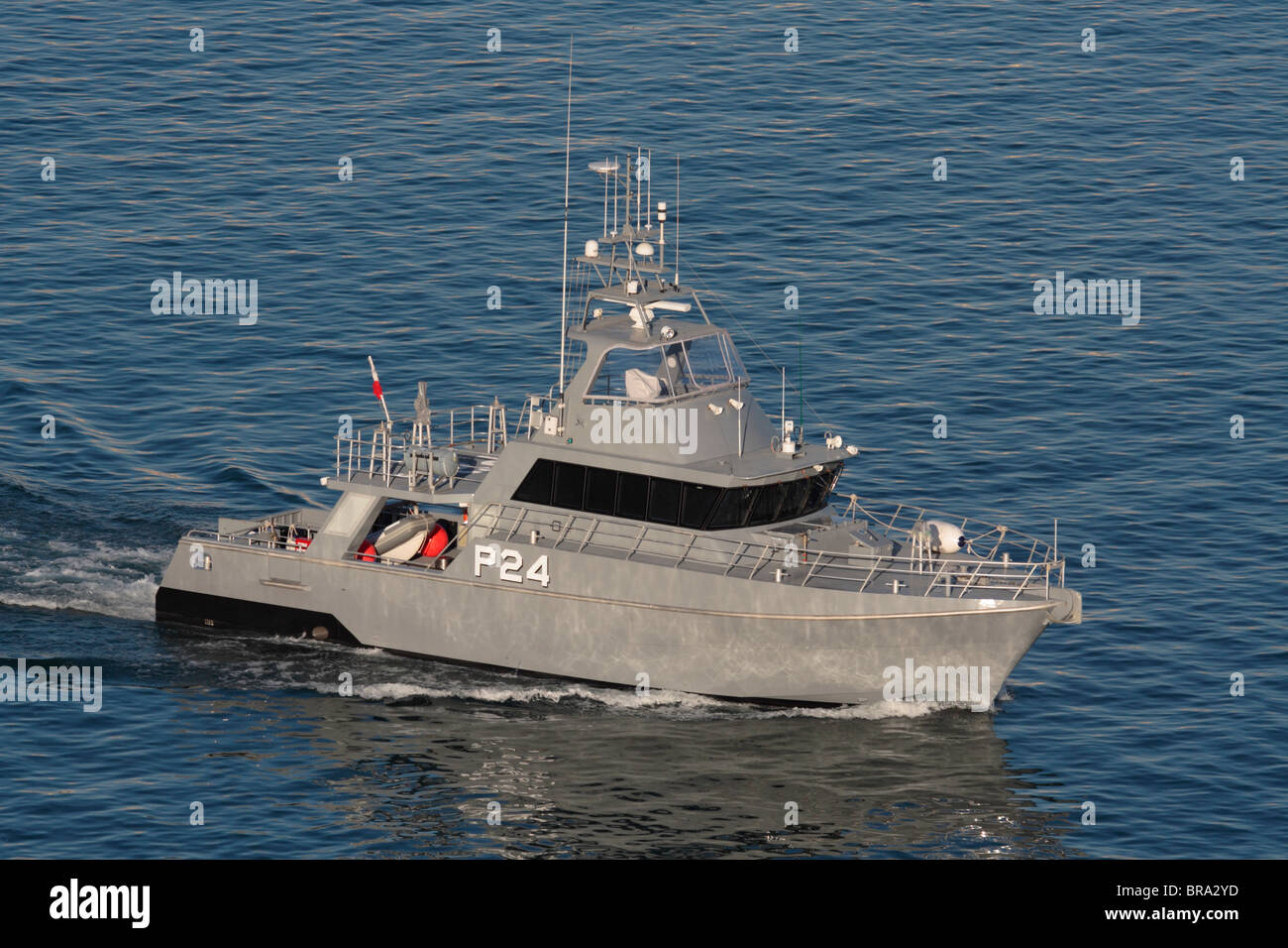 Patrol boat built by Austal of Australia and serving with the Armed Forces of Malta Stock Photo