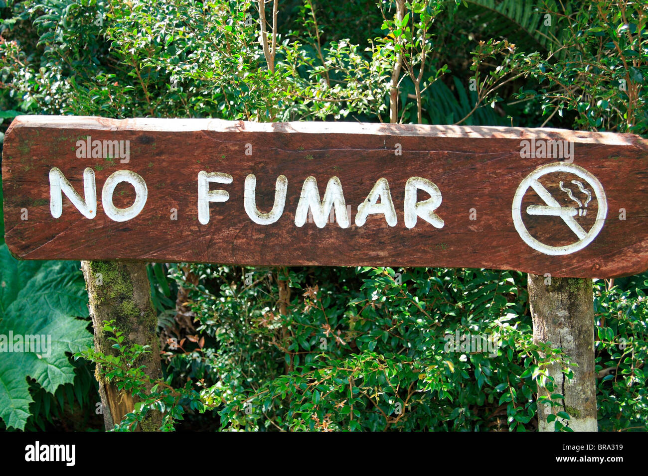 'No smoking' / 'No fumar' sign Stock Photo