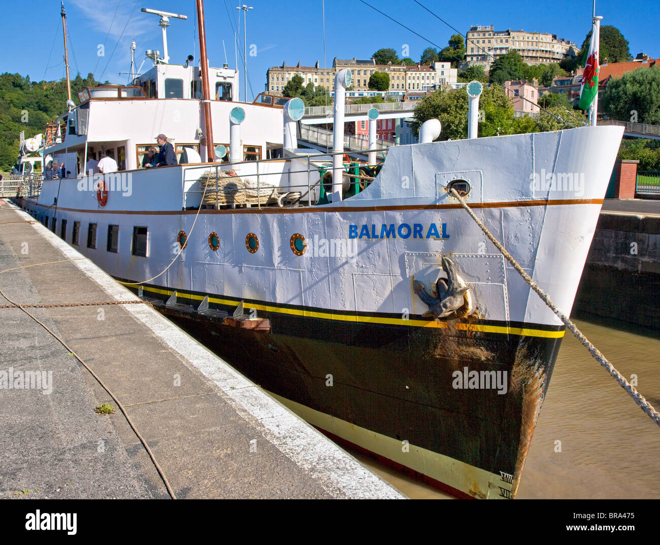 MV Balmoral in the Brunel locks at the entrance to Bristol floating