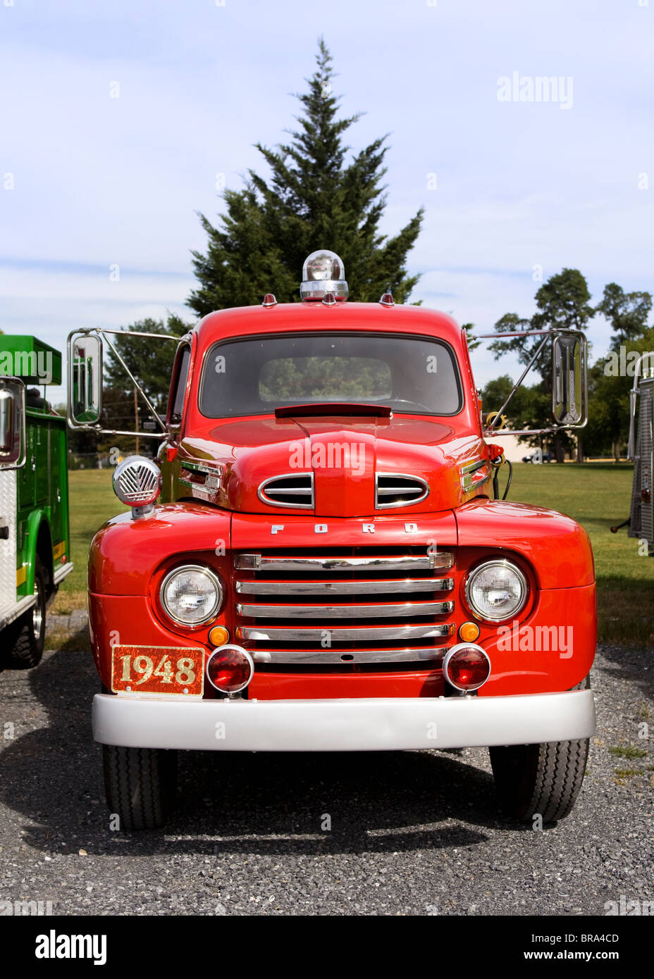 Vintage American 1948 Ford firetruck Stock Photo