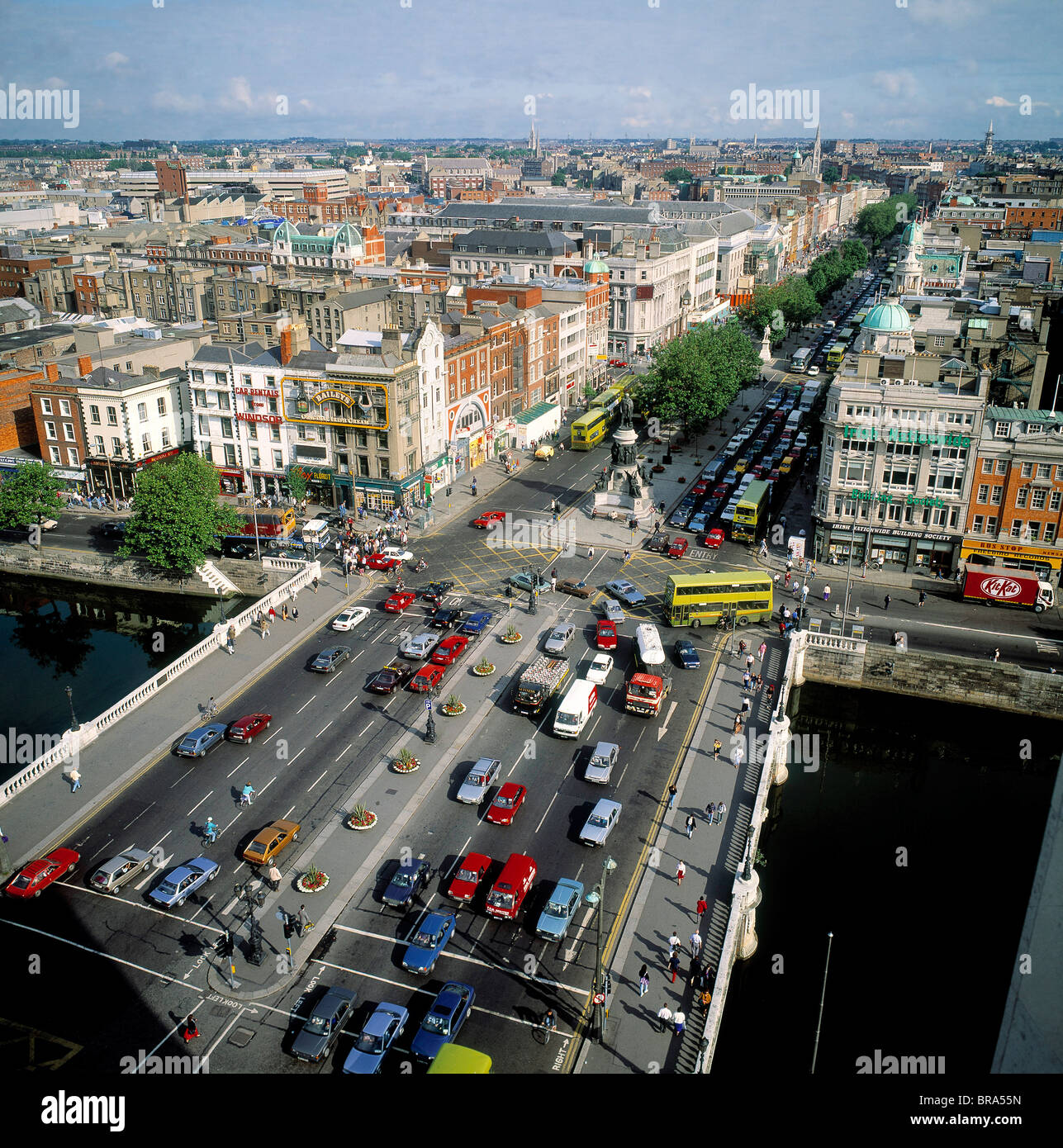 O'connell Street, Dublin, Ireland Stock Photo Alamy