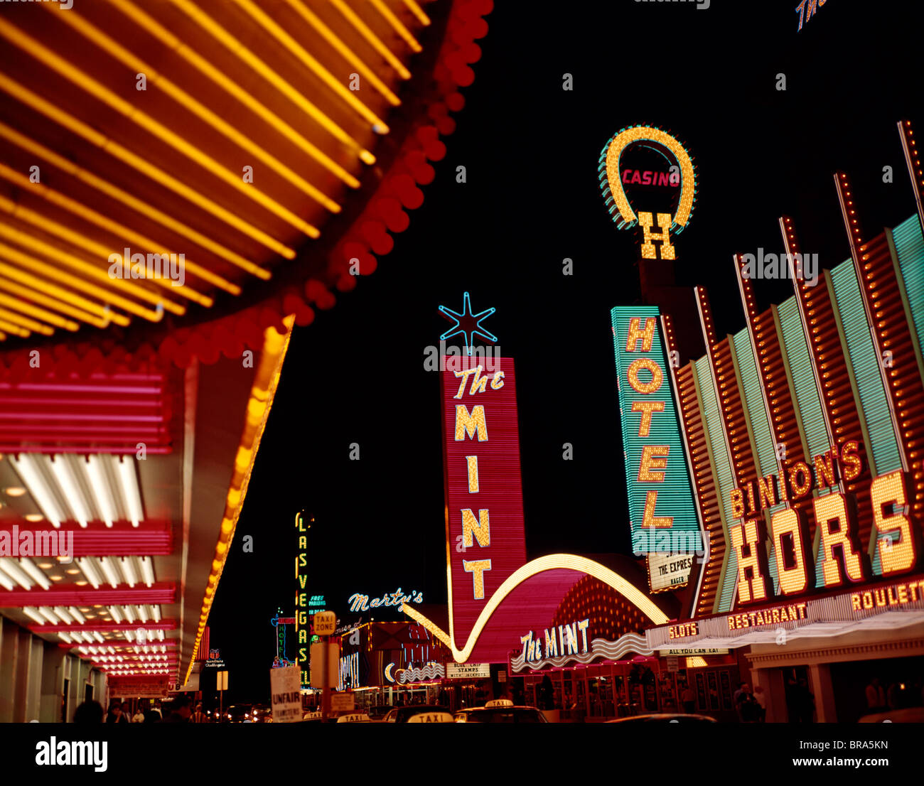 11x14 1960 Las Vegas Strip Casino PHOTO POSTER Map Mid Century Streets  Hotels