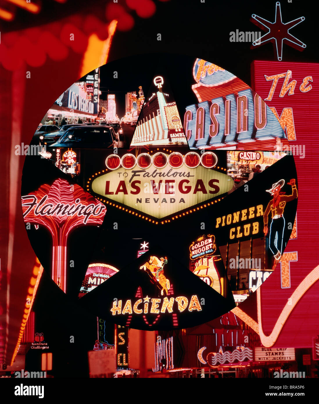 Vintage Las Vegas Welcome Sign in Las Vegas, Nevada Stock Photo - Alamy