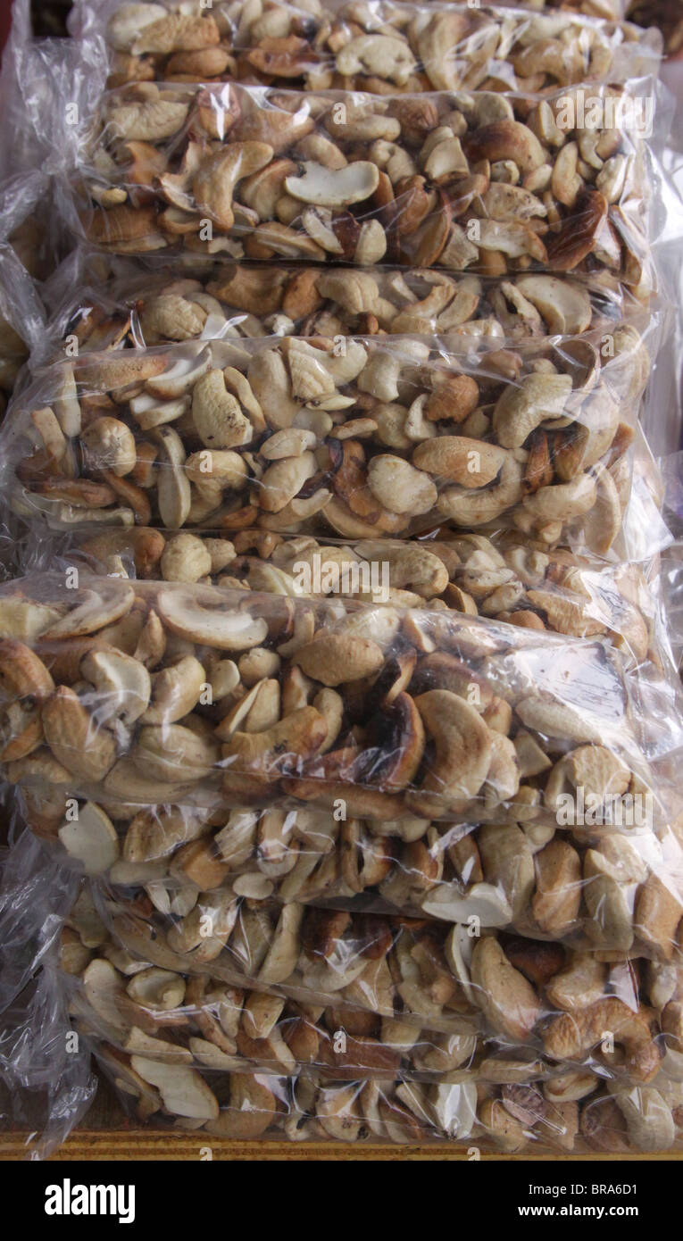 Home made cashews on sale in the region of Chame, Republic of Panama