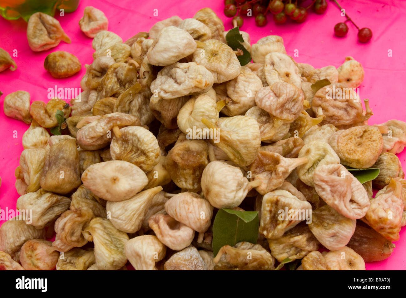 Dried figs on a market stall in Split Croatia Stock Photo Alamy