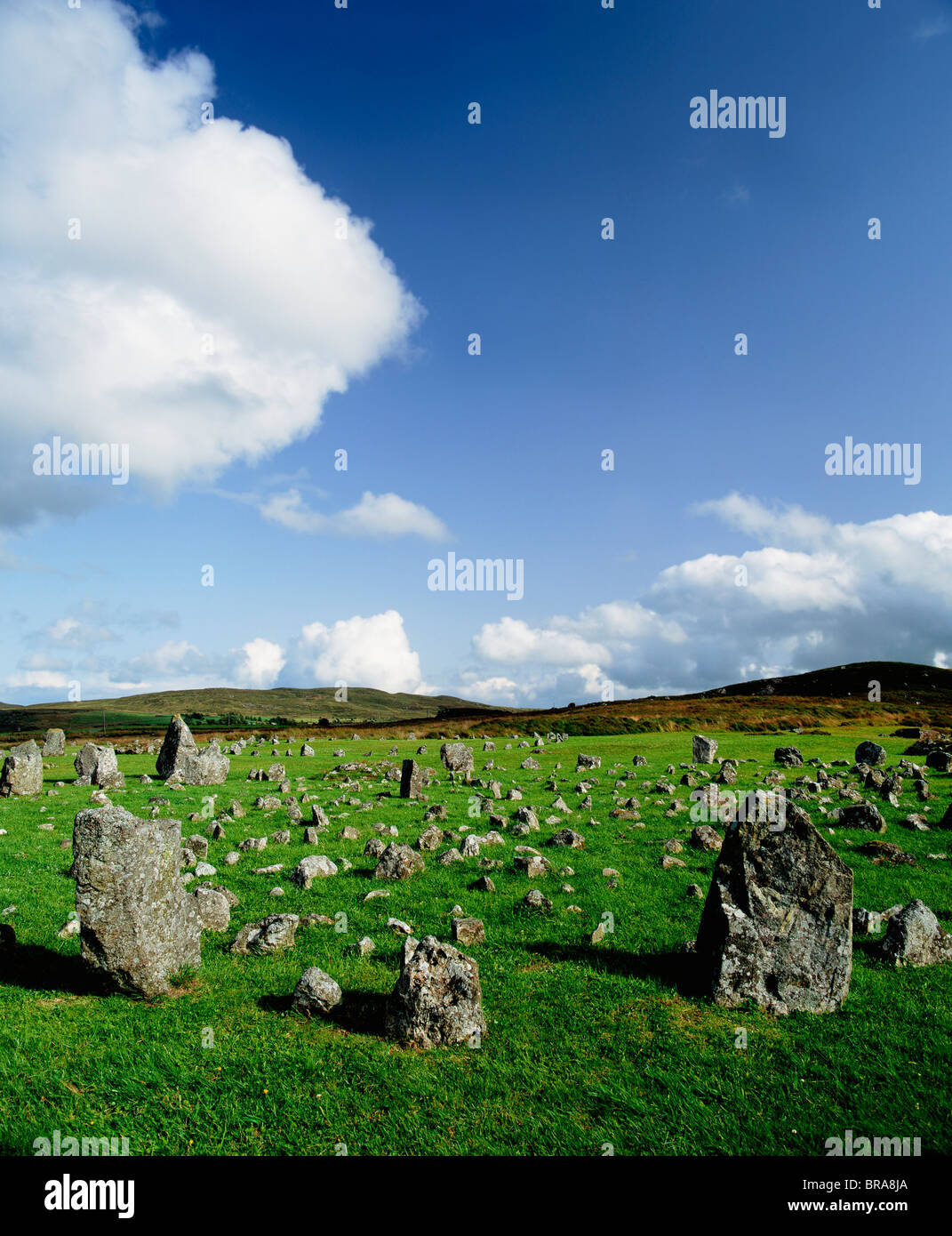 Beaghmore Stone Circles, Co. Tyrone, Ireland Stock Photo