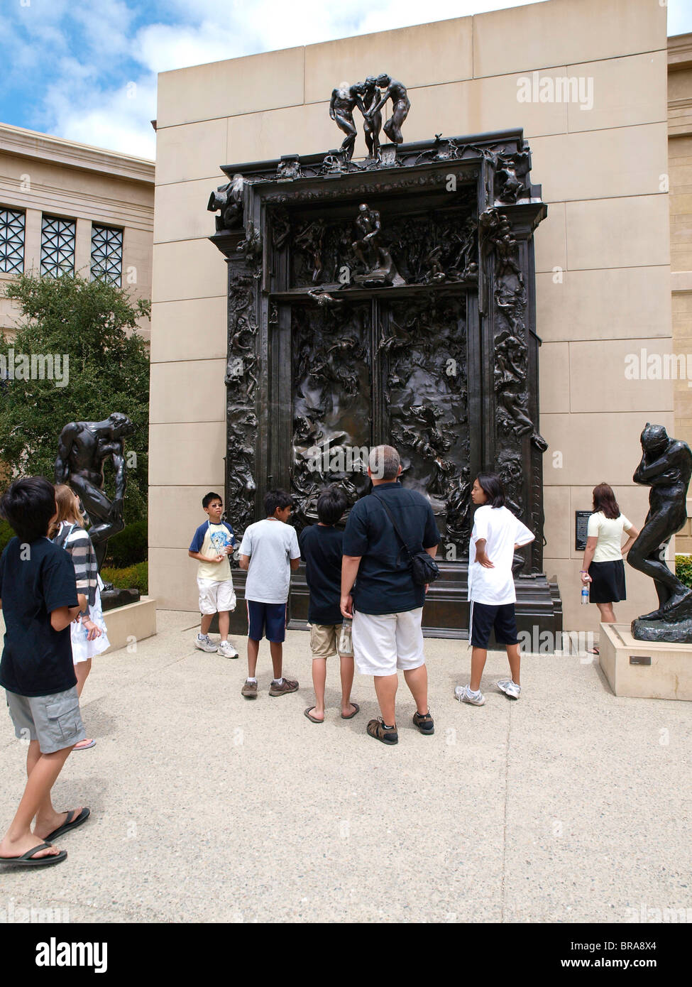 Rodin The Gates of Hell at the Iris & B. Gerald Cantor Center for Visual Arts at Stanford University Stock Photo