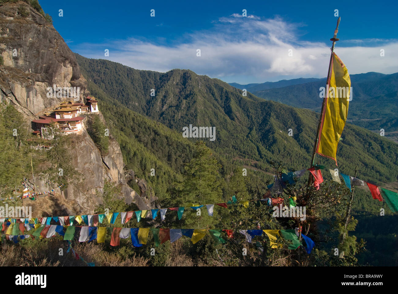 The famous Taktshang Goempa (Tiger's Nest Monastery), Bhutan, Asia Stock Photo