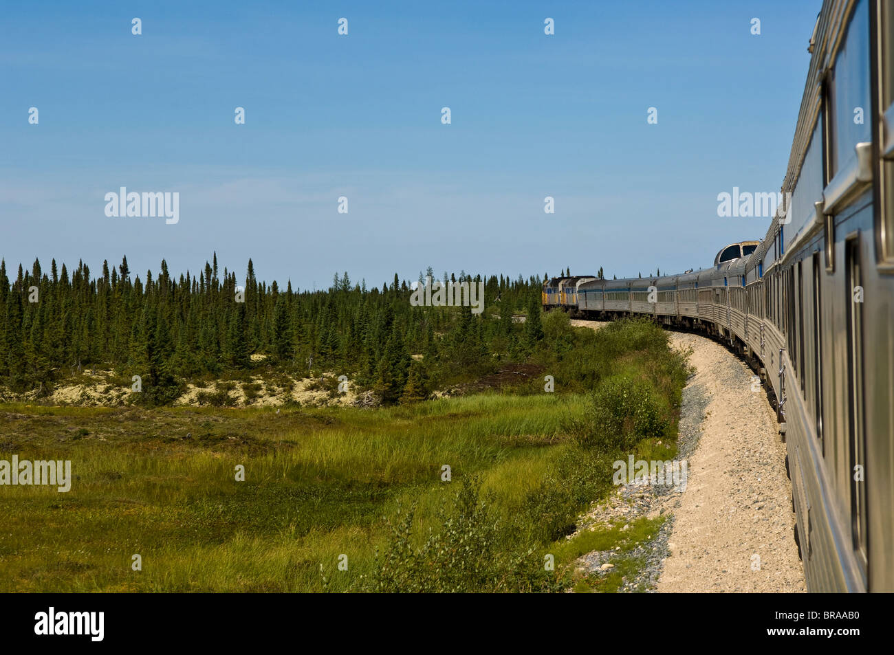 Train to Churchill from Winnipeg, Churchill, Manitoba, Canada, North America Stock Photo