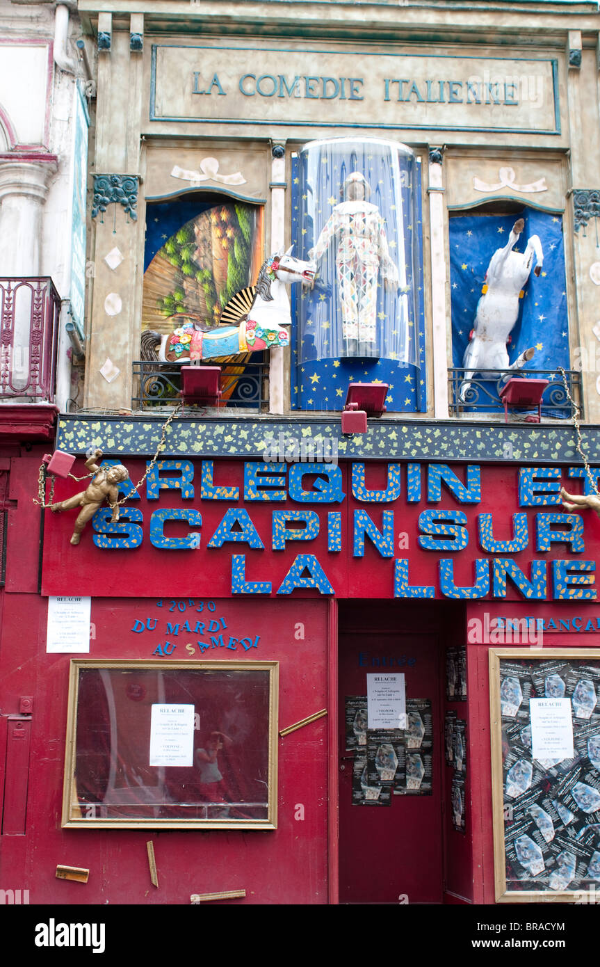 La Comedie Italienne, Rue de Gaite, Montparnasse, Paris, France Stock Photo