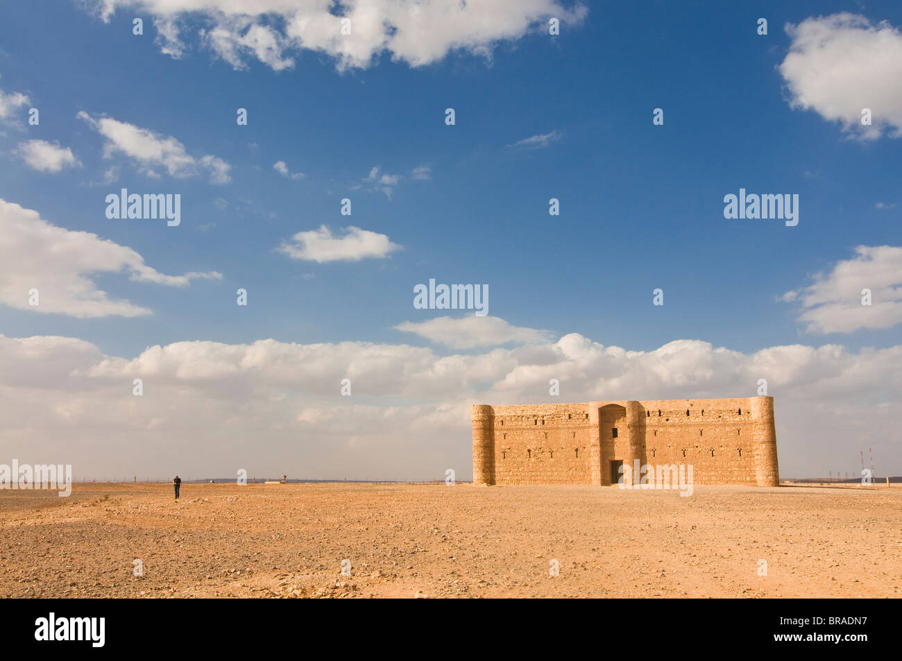 Quasr al Khanara, desert castle, Jordan, Middle East Stock Photo
