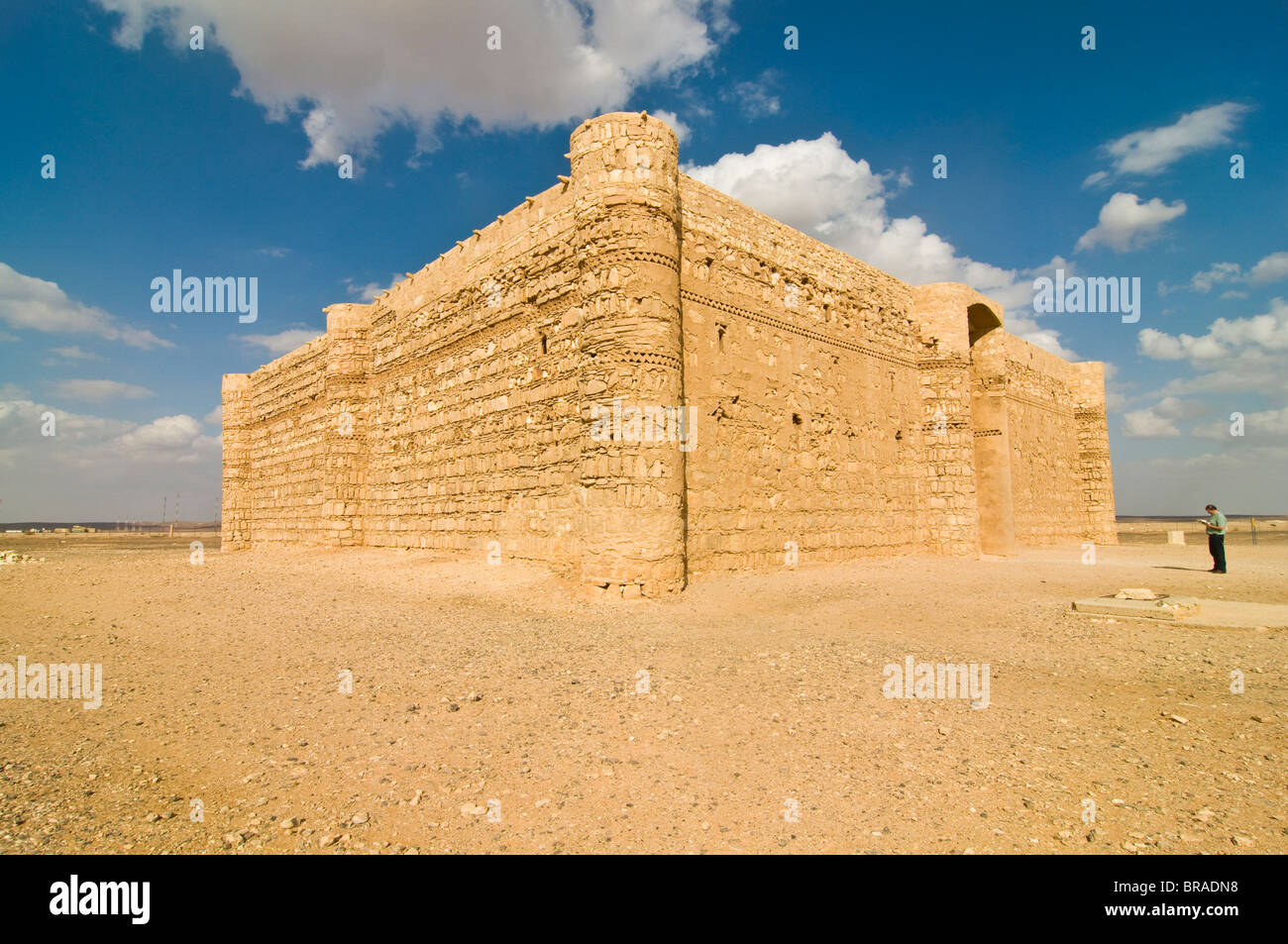 Quasr al Khanara, desert castle, Jordan, Middle East Stock Photo