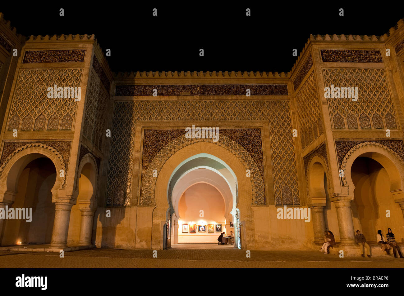 Bab el Mansour, Meknes, UNESCO World Heritage Site, Morocco, North Africa, Africa Stock Photo