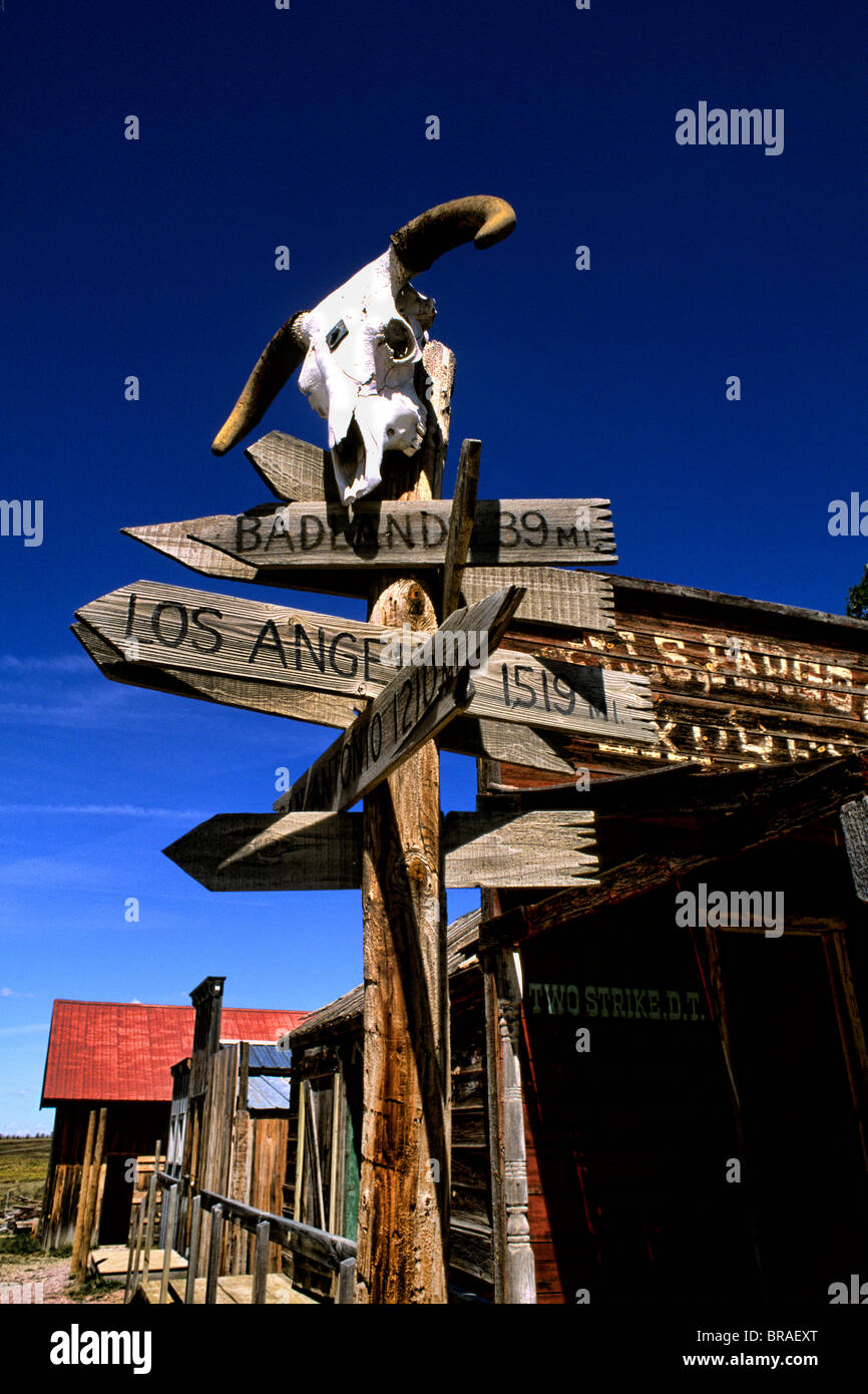 1800s ghost town in Murdo South Dakota used in many movies Stock Photo Alamy