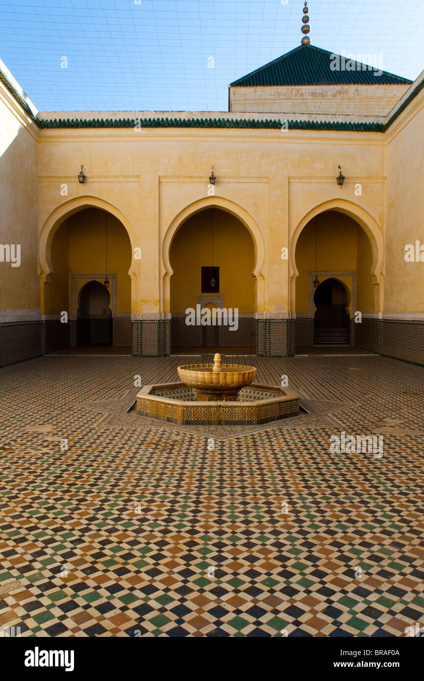 Mausoleum of Moulay Ismail, Meknes, Morocco, North Africa, Africa Stock Photo