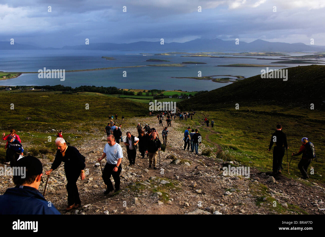 Croagh Patrick Pilgrimage, Co. Mayo, Ireland Stock Photo Alamy