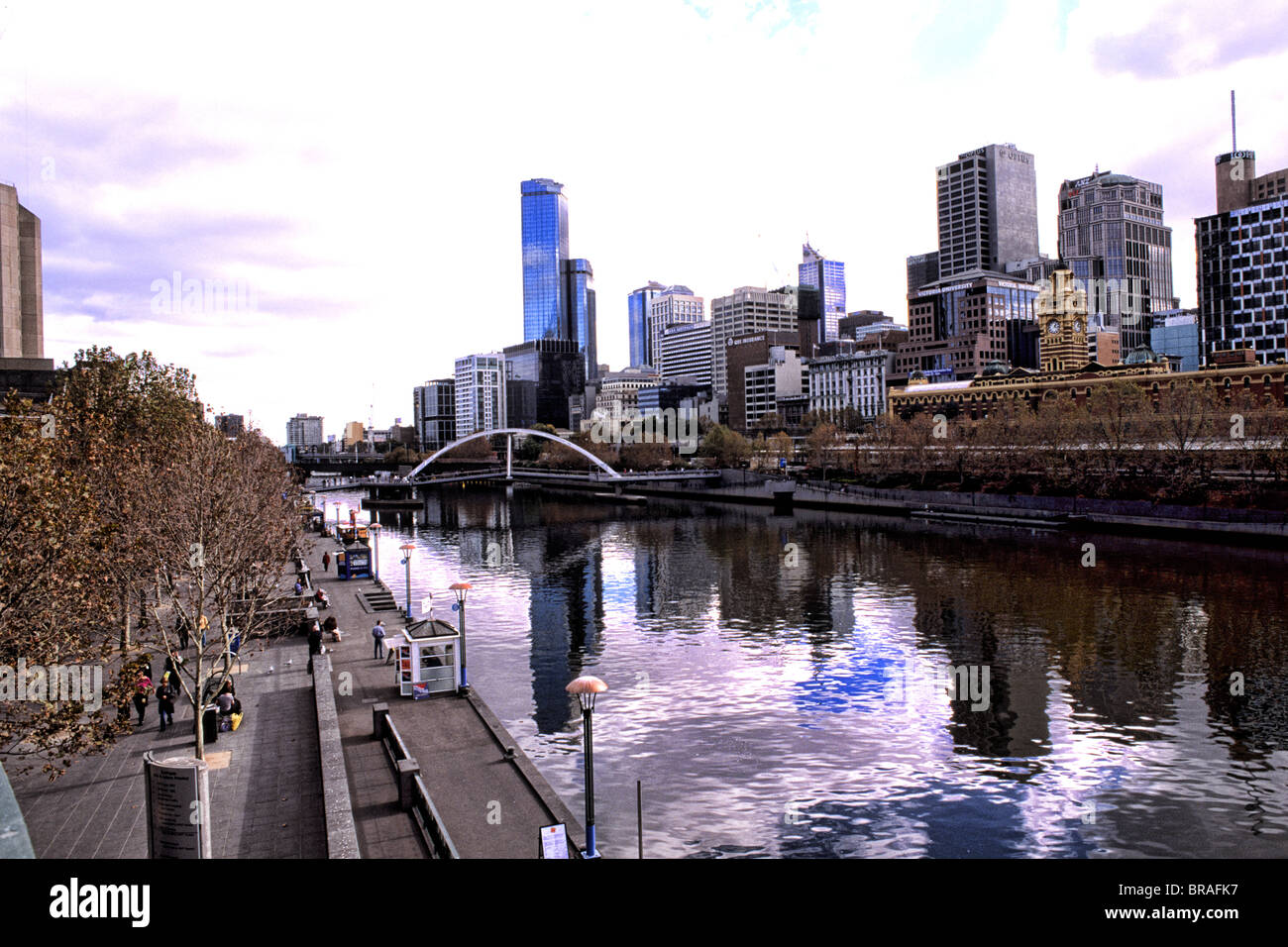 Skyline and River in Melbourne Victoria Australia Stock Photo - Alamy