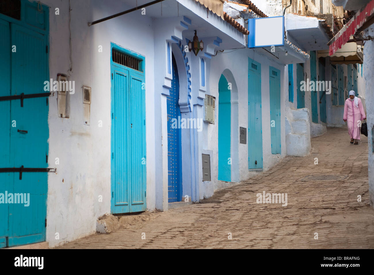 Typical houses, Chefchaouen, Morocco, North Africa, Africa Stock Photo