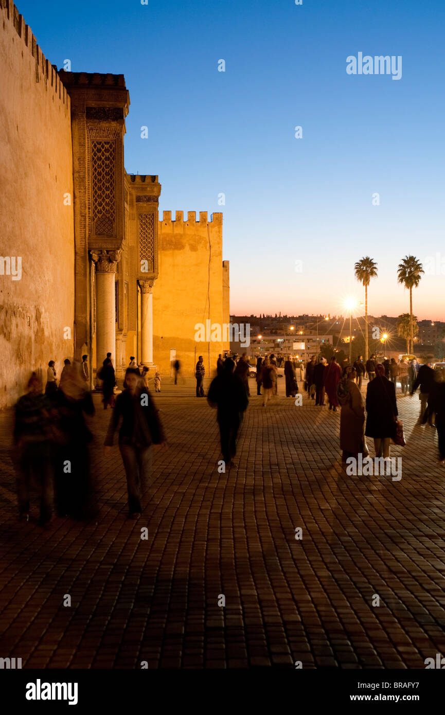 Bab el Mansour, Meknes, Morocco, North Africa, Africa Stock Photo