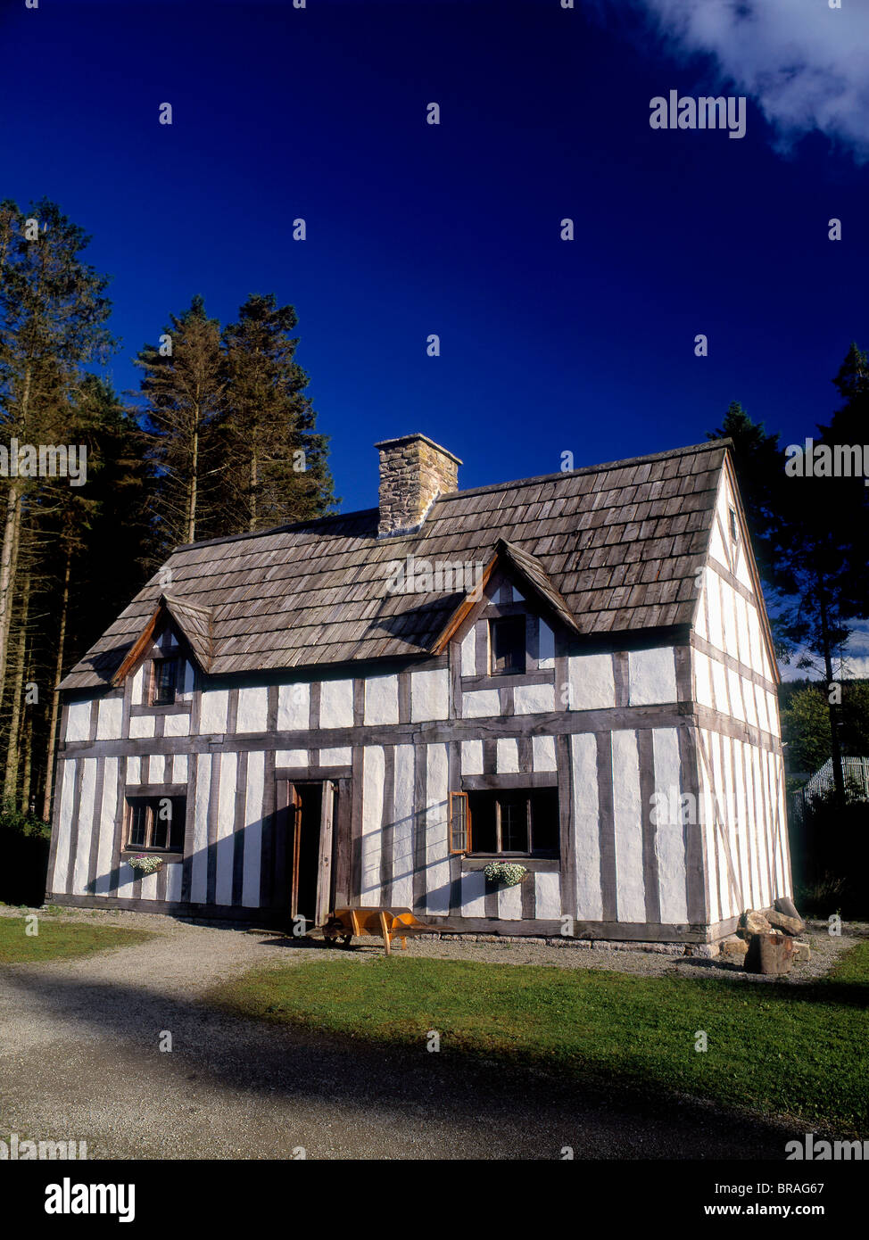 Ulster Folk & Transport Museum, Co Down, Ireland; Plantation House Stock Photo