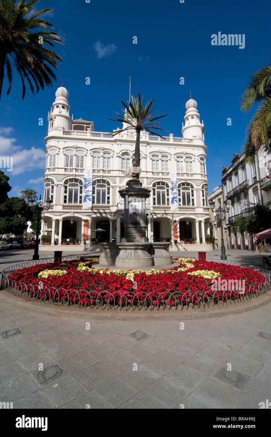 Colonial buildings in Las Palmas, Gran Canaria, Canary Islands, Spain, Europe Stock Photo