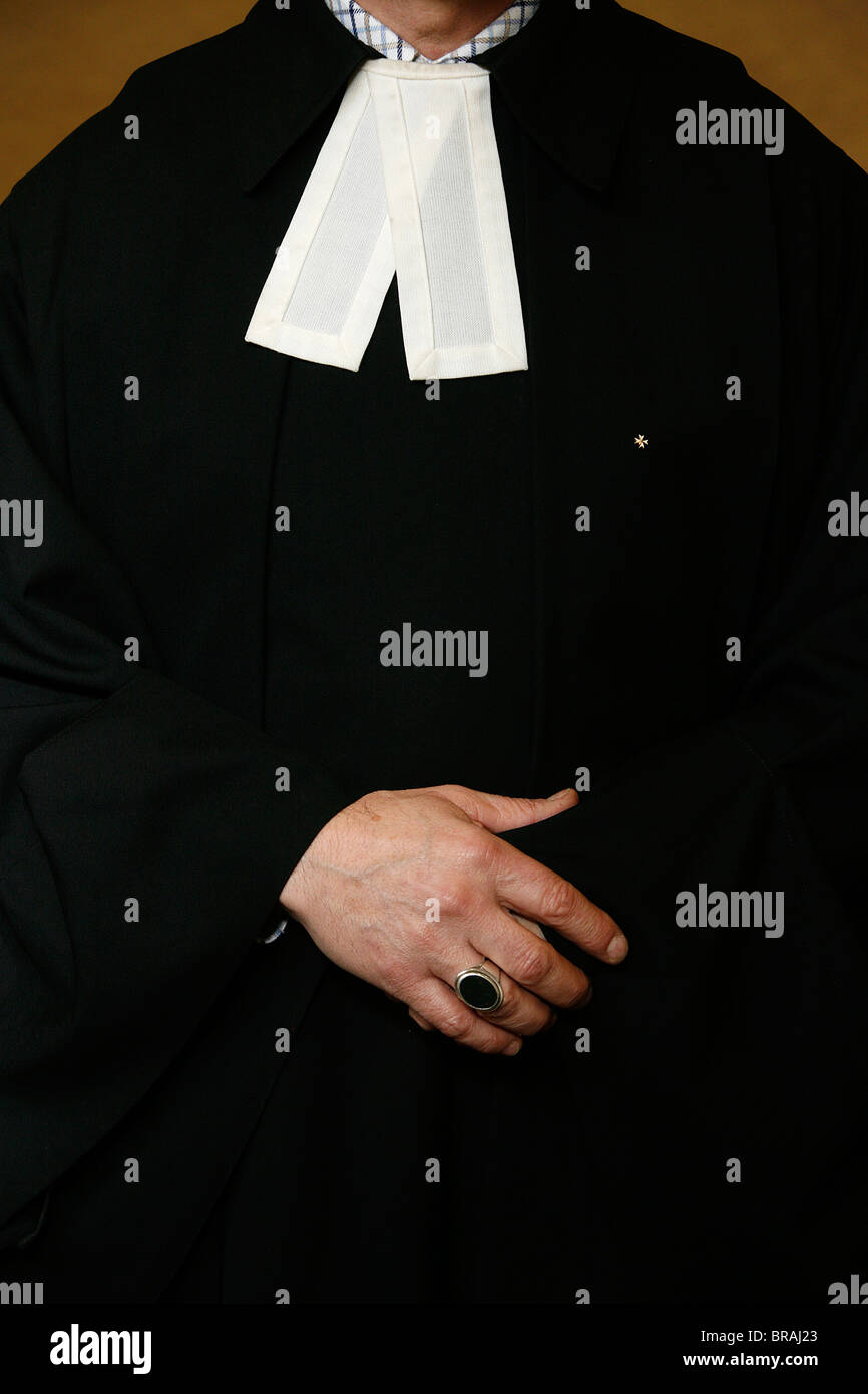 Protestant minister, Geneva, Switzerland, Europe Stock Photo