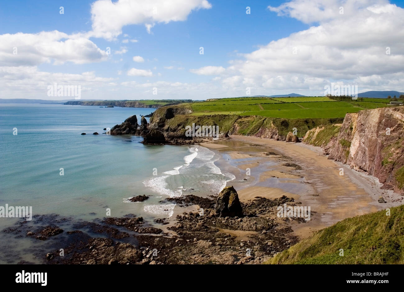 Ballydowane, Co Waterford, Ireland; Beach Near Bunmahon Stock Photo Alamy