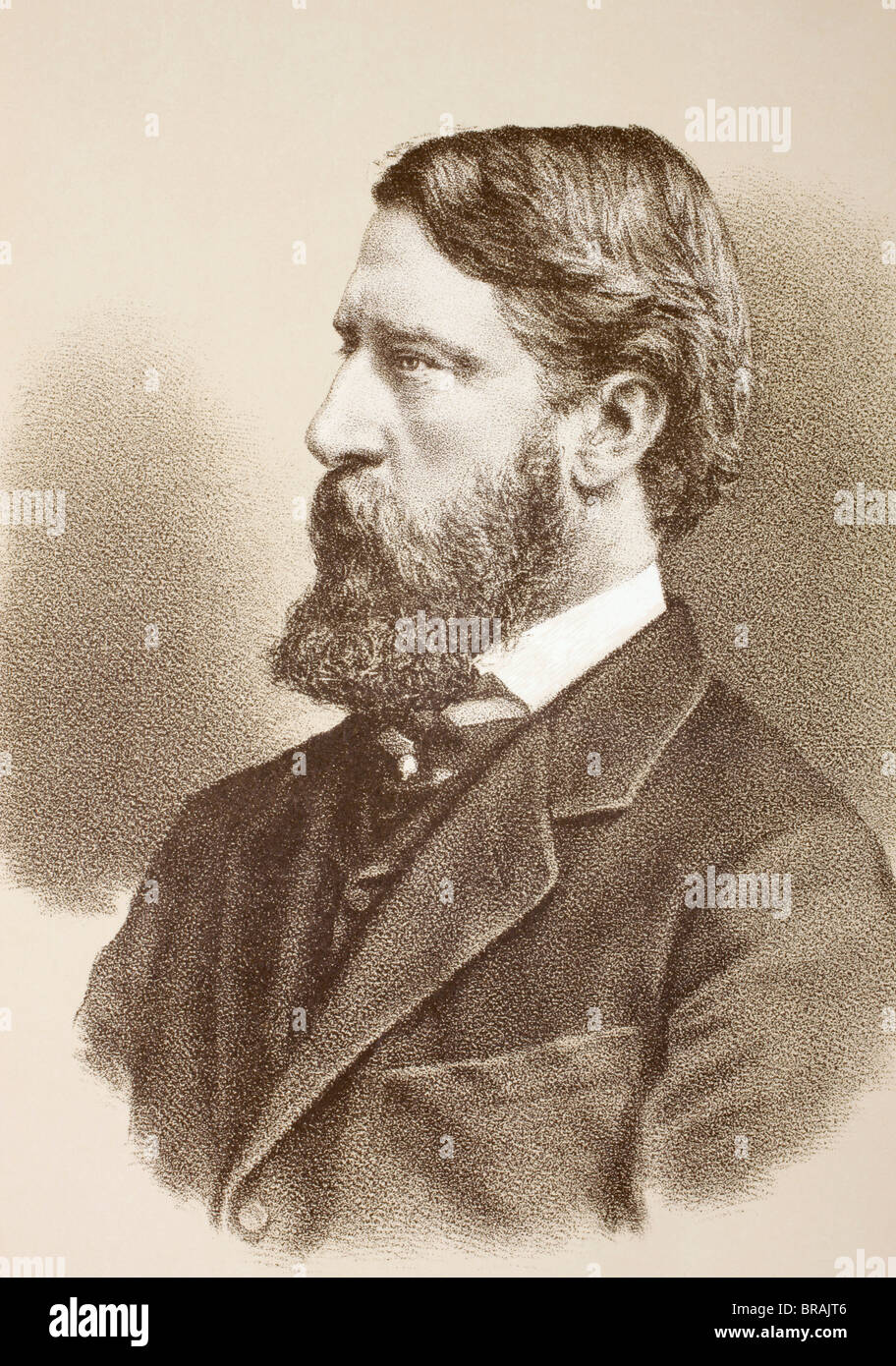 Spencer Compton Cavendish, 8th Duke of Devonshire, 1833 to1908. British statesman and leader of the Liberal Party 1875 – 1880. Stock Photo
