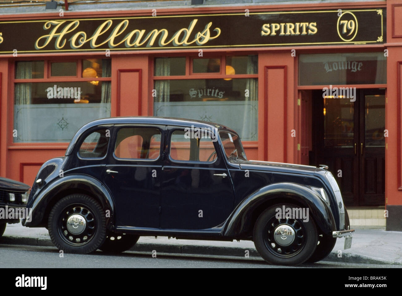 Vintage Morris Car, Bray, County Wicklow, Ireland Stock Photo